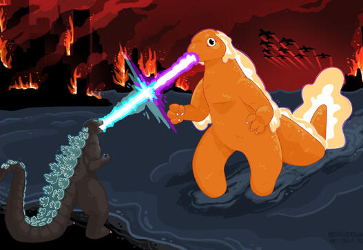 Scene (colored sketch)