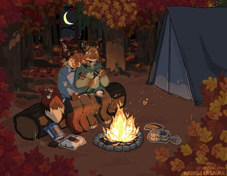 Scene (colored sketch)